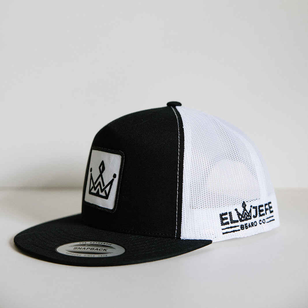 Yupoong Classic, 5-Panel Snap Back, Trucker Hat, El Jefe Beard