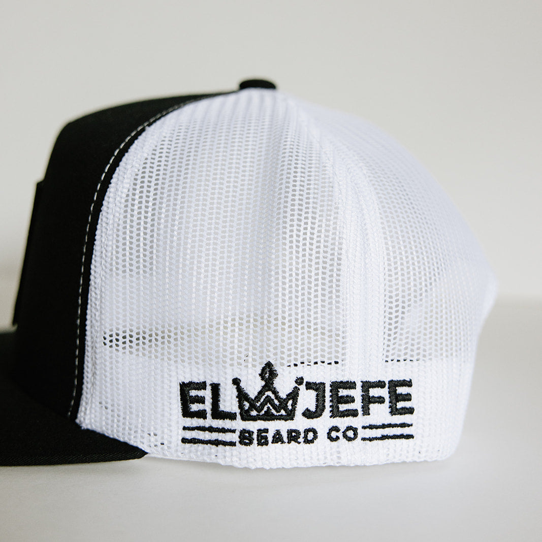 Yupoong Classic, 5-Panel Snap Back, Trucker Hat, El Jefe Beard